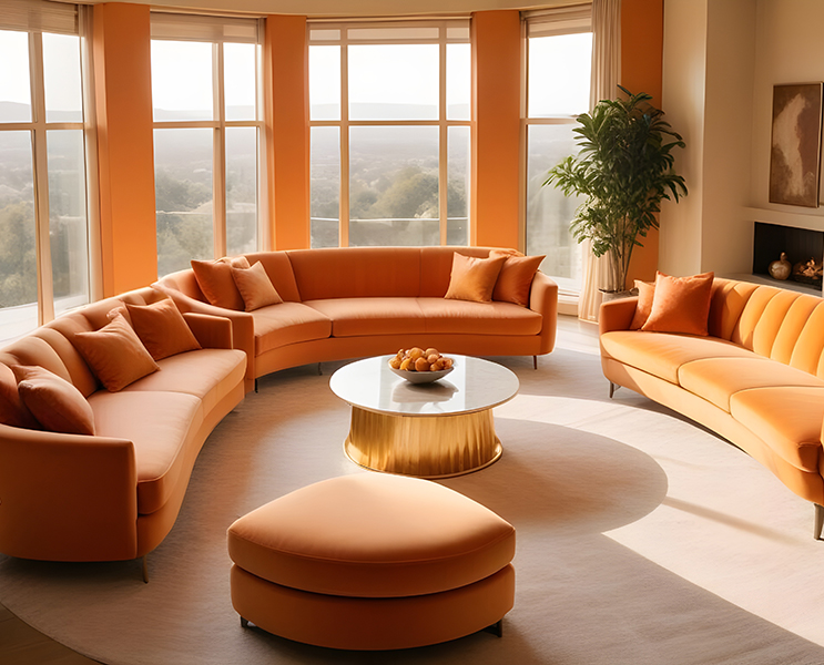 Curved Sofa